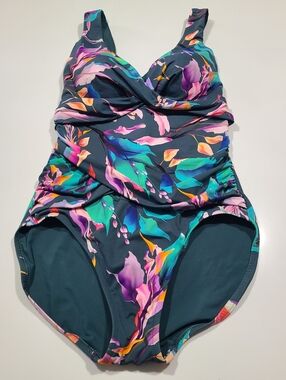 Calia Women’s Floral One-Piece Swimsuit in Size 14